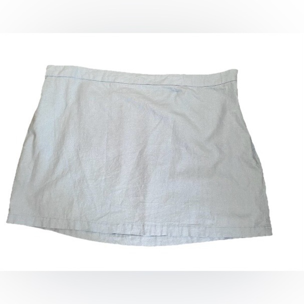 Old Navy linen skirt plus size xxl light blue pull on new with tags